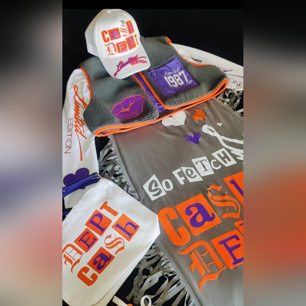 Purple & Orange Fit SIZE: L-XL All Outfits are only worn once! All Custom Outfit